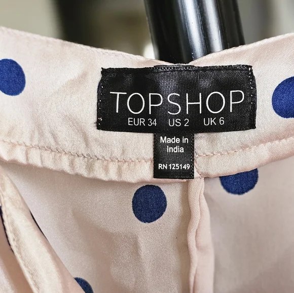 Topshop Polka Dot Satin Camisole - Picture 4 of 5